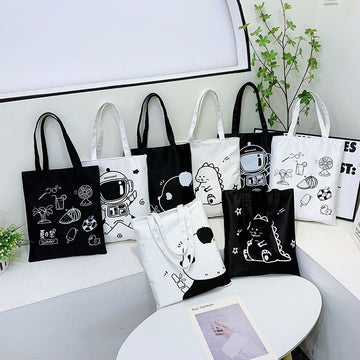 Student Commuter Shoulder Casual Tote Bag For Class