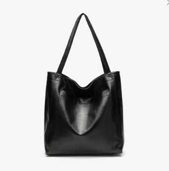 Retro Oil Wax Leather Simple All-Match Fashion Handbag