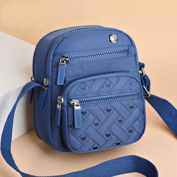 Solid Color Minimalism Crossbody Nylon Canvas Bag