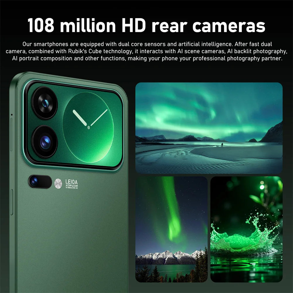 Cover Silicone Antiurto per Smartphone 5G – Display 7.3" HD, Protezione Totale