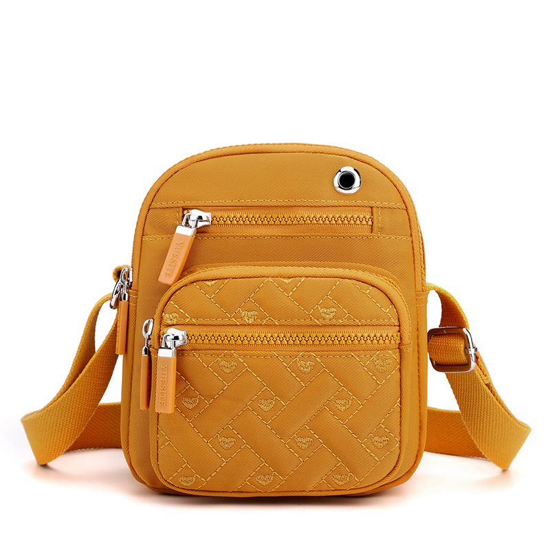 Solid Color Minimalism Crossbody Nylon Canvas Bag