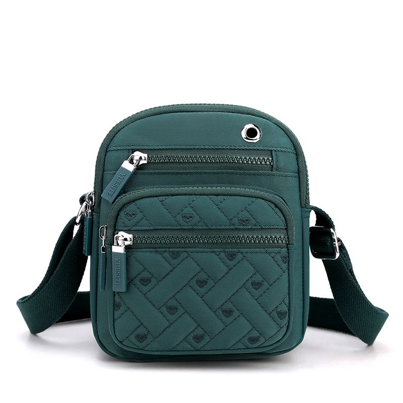 Solid Color Minimalism Crossbody Nylon Canvas Bag